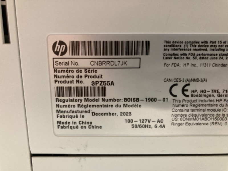 Photo 5 of HP LaserJet Enterprise MFP M430f Monochrome All-in-One Printer with built-in Ethernet & 2-sided printing (3PZ55A),white, Large