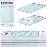 Photo 1 of Methdic Guest Checks Server Note Pads 250 Orders Waitress Notepad for Restaurants (5 Books)