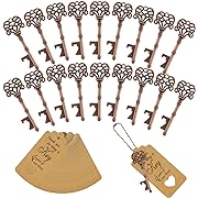 Photo 1 of 150 Pcs Wedding Favors Bottle Opener Wedding Gifts Vintage Skeleton Key Bottle Opener Souvenir Gift Party Favors with Escort Tag Cards and Key Chains for Party Bridal Shower 