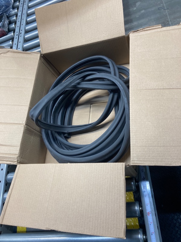 Photo 1 of D-Shape Seal RV Slide Out System Long Black Rubber Thickened EPDM Seal RV Parts and Accessories for RV Travel Trailer Automotive Tops Door Side Slide Out System Seal, 35 Feet (1 x 15/16 inch)