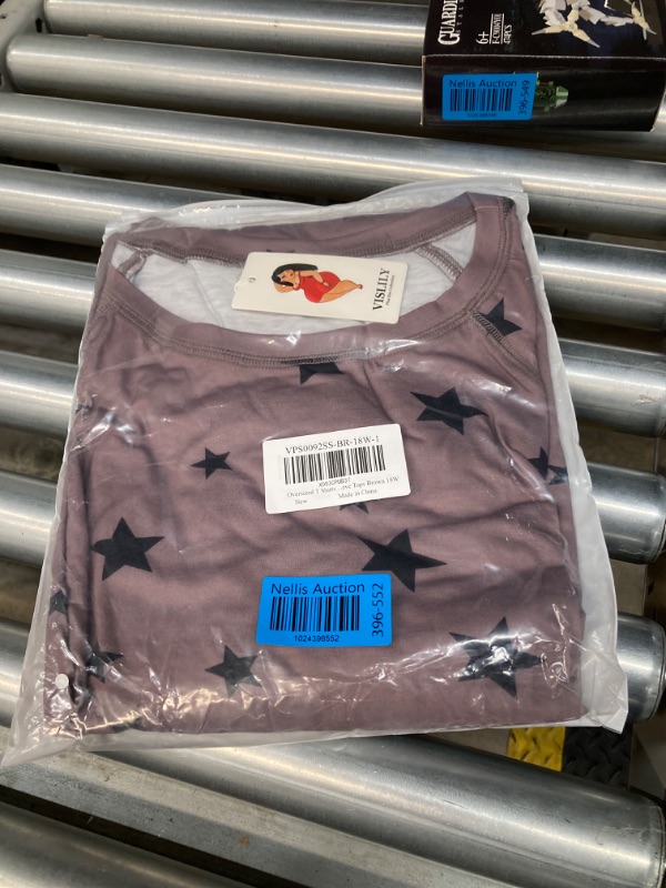 Photo 1 of Oversized T shirt , Top Brown 18W