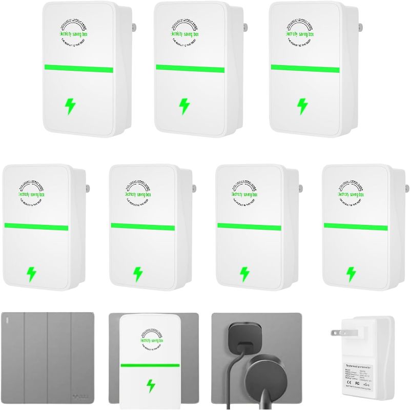 Photo 1 of Stop Watt Energy Saving Device, 7PCS Pro Power Saver, Smart Electicity Regulator Intelligent Electricity Saving Box Stop Wasting Electricity, Stopwatt Energy Saving Device, 90V-250V 30KW (7Pack)