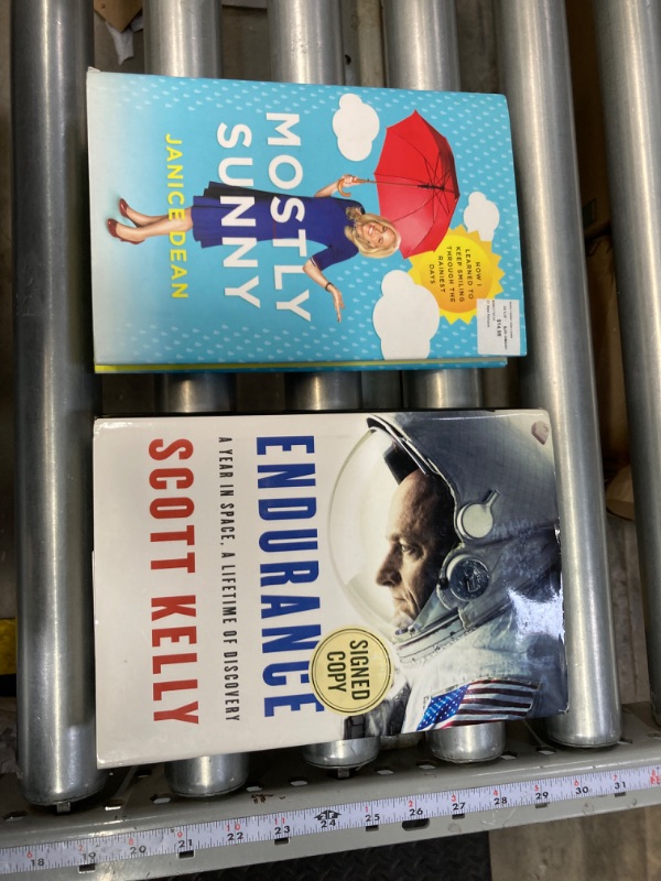 Photo 1 of *** Bundle *** 2 books Mostly Sunny by Janice Dean , Endurance A Year In Space , A Lifetime Of Discovery by Scott Kelly ( 2 pack )