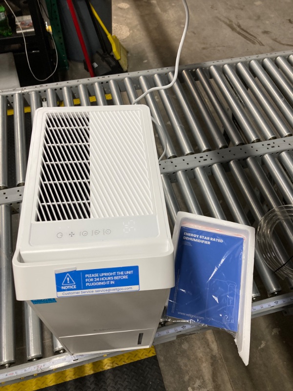 Photo 2 of 1,500 Sq.Ft Energy Star Dehumidifier for Basement with Drain Hose, 22 Pint 2019 DOE DryTank Series Dehumidifiers for Large Room, Suit for Garden Hose, Intelligent Humidity Control, 24H Timer 1,500 Sq.Ft White