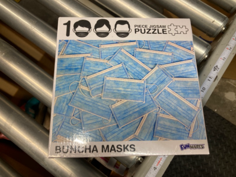 Photo 2 of 1000 Piece Jigsaw Puzzle, Funny Puzzle - Buncha Masks