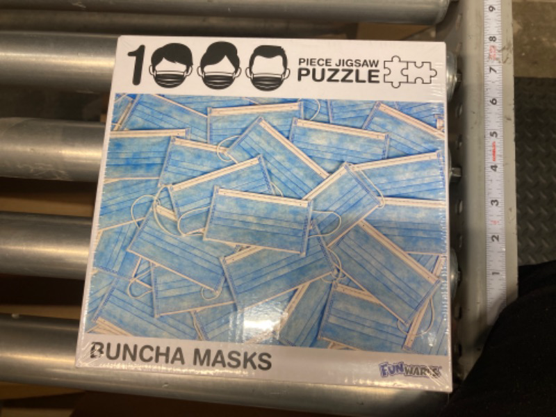 Photo 2 of 1000 Piece Jigsaw Puzzle, Funny Puzzle - Buncha Masks