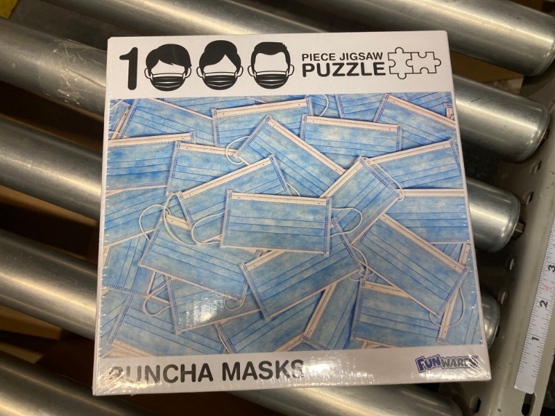 Photo 2 of 1000 Piece Jigsaw Puzzle, Funny Puzzle - Buncha Masks