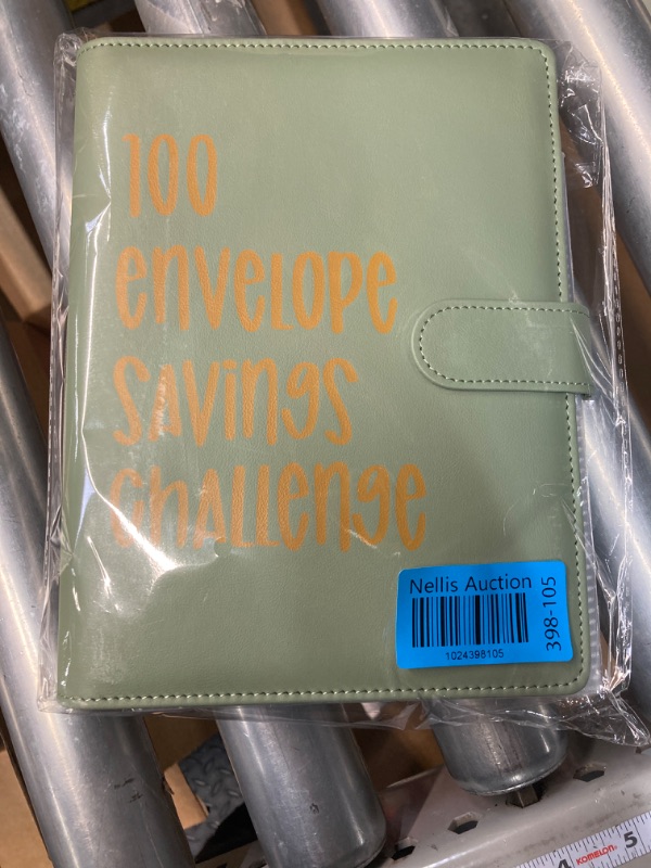 Photo 2 of 100 Envelopes Challenge Binder,A5 Money Saving Challenges Binder Kit,Savings Budget Binder with Cash Envelopes and Easy Fun Way to Save $5,050 (Green)