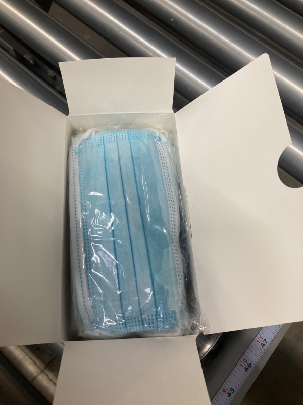 Photo 2 of 1000 PCS Wholesale Bulk Disposable Face Mask (40 Packs, 25pcs/Pack), 3-Layers Breathable Face Masks with Adjustable Earloop for Business PPE