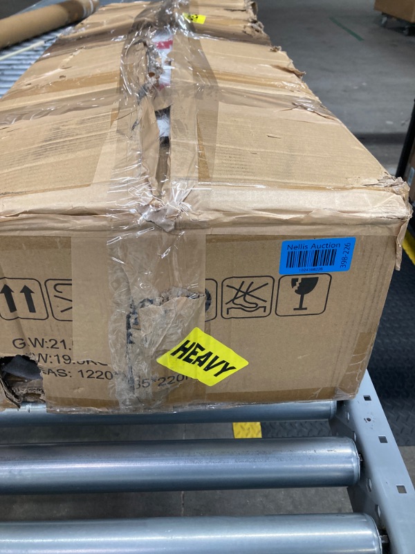 Photo 1 of **Might be missing screws, bag was broken** HAPBEAR Folding Exercise Bike Magnetic Foldable Stationary Bike, 3 in 1 Mode Indoor Upright Fitness Workout X-Bike with 8-Level Resistance and Arm Resistance Band, Pulse Sensor,LCD Monitor Red