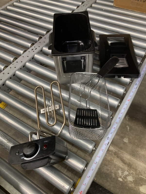 Photo 1 of Amazon Basics 3 Liter Electric Deep Fryer, Stainless Steel