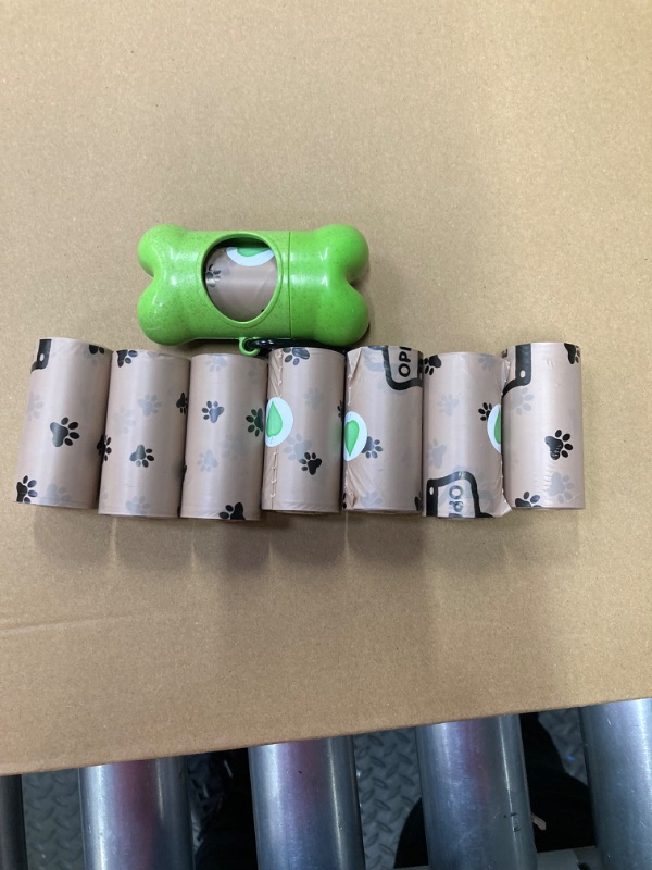 Photo 1 of **Pack of 3** Katoggy Dog Poop Bags, 8 Rolls, 120 Counts, 9 x 13 Inch Dog Poop Bags Rolls with Dispenser, Extra Thick, Leak Proof, Lavender Scented Poop Bags for Dogs and Cats 120 Count (Pack of 1) Gray