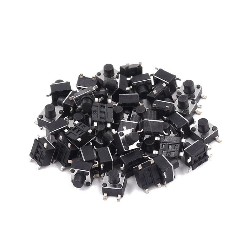 Photo 1 of 
BUNDLE OF 5 20PCS PCB Tactile Tact Mini Push Button Switch SMD 4pin Micro Switch 4.5x4.5 * 3.8/4.3/4.5/5/6/7 MM 4.5x4.5x4.3MM/5MM/6MM/7MM (Color : 4.5x4.5x4.3mm)