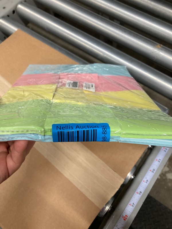 Photo 1 of **Pack of 2** 12 Packs Colored Sticky Notes, 3"x3" Self-Stick Pads with 960 Sheets in Total, 80 Sheets/Pack, Perfect for Office, Home, School, Meetings - 4 Colour (Yellow, Pink, Green, Blue) 12 Pack Sticky Note