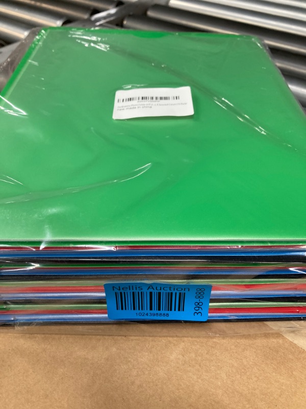 Photo 2 of 16 Packs Plastic Folders with Prongs and Clear Front Pocket,Heavy-Duty Folders with Pockets for Letter Size Paper,2 Card Slot and 2 Stay-Put Tabs with Pen Slot, 4 Colors 16 PCS 3 Prongs Folder - Black , Green , Blue ?Red