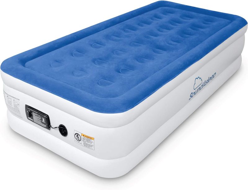 Photo 1 of 
SoundAsleep Dream Series Luxury Air Mattress with ComfortCoil Technology & Built-in High Capacity Pump for Home & Camping- Double Height, Adjustable...