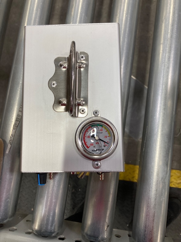 Photo 3 of Hantop 12L Cow Milking Machine, Rechargeable Pulsation Speed Adjustable Vacuum Pump with Pressure Gauge, 304 Stainless Steel Bucket Cow Milker Machine (Pro Plus) 12L for Cow