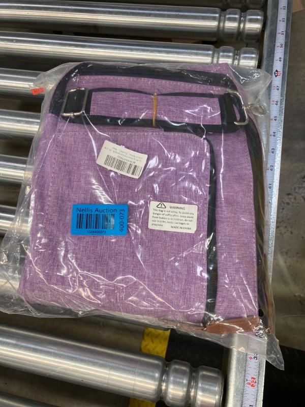 Photo 2 of Damocles Cutting Machine Carrying Bag Portable 3-Layer Shock Absorbent Cutting Machine Tote Bag Compatible with Cricut Explore Air 2 & Cricut Maker (Purple)