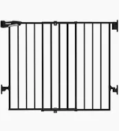 Photo 1 of Babelio 26-43" Baby/Pet Gate - No Bottom Bar, 2-in-1 Safety, Walk-Thru Door
