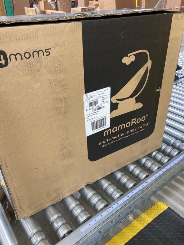 Photo 5 of 4moms MamaRoo Multi-Motion Baby Swing, Bluetooth Enabled with 5 Unique Motions, Black