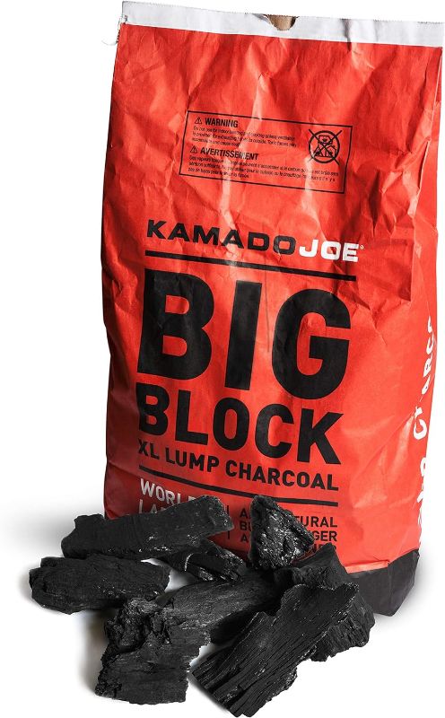 Photo 1 of Kamado Joe KJ-CHAR30LB Big Block XL Lump Charcoal, 20-Pound, Black
