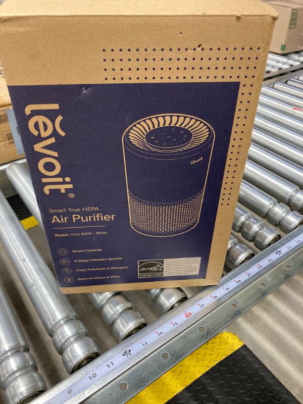 Photo 1 of LEVOIT Air Purifiers for Home Large Room, Smart WiFi Alexa Control, H13 True HEPA Filter for Allergies, Pets, Smoke, Dust, Pollen, Ozone Free, 24dB Quiet Cleaner for Bedroom, Core 200S, White Cream White