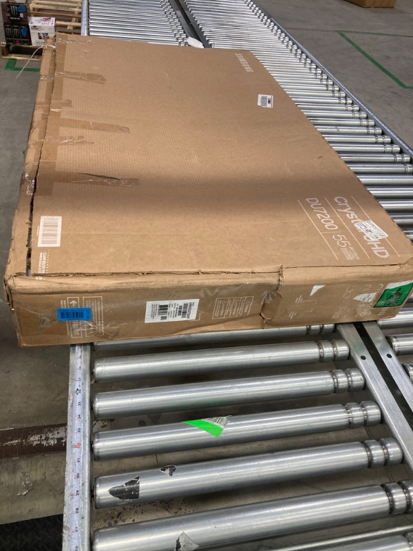 Photo 1 of ***FOR PARTS, SCREEN BROKEN*** SAMSUNG 55-Inch Class Crystal UHD 4K DU7200 Series HDR Smart TV w/Object Tracking Sound Lite
