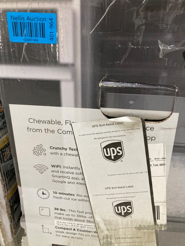 Photo 3 of GE Profile Opal 2.0 XL with 1 Gallon Tank, Chewable Crunchable Countertop Nugget Ice Maker, Scoop included, 38 lbs in 24 hours, Pellet Ice Machine with WiFi & Smart Connected, Stainless Steel Opal 2.0 + XL Side Tank Stainless Steel