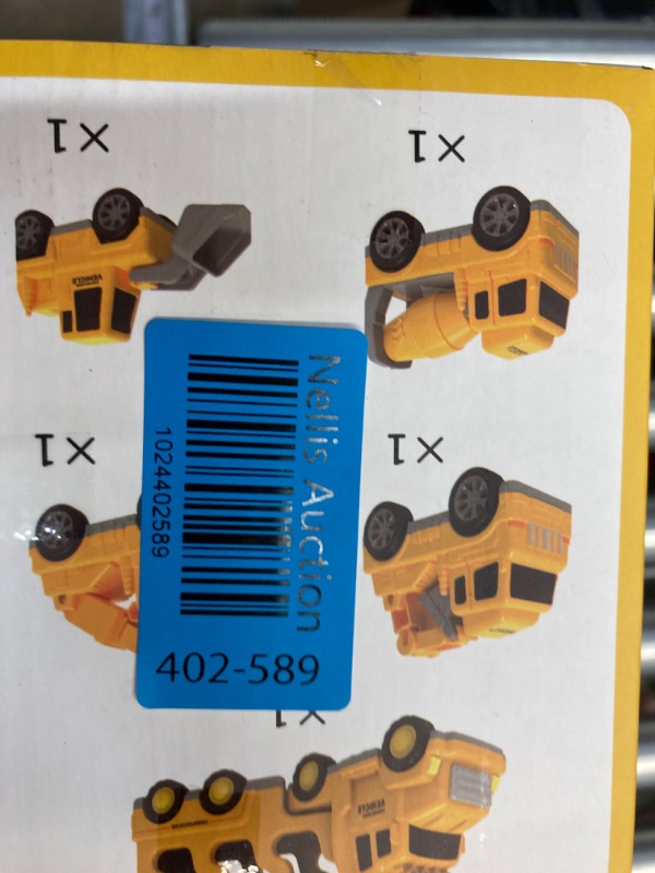 Photo 1 of iHaHa Construction Toys Cars Truck for 1 2 3 4 5 6 Years Old Boys Toddlers, 5 in 1 Carrier Trucks Cars Toys for Toddler Boy Girl Birthday, Cars Friction Power Toys with Light Sound 5 in 1 Construction Truck