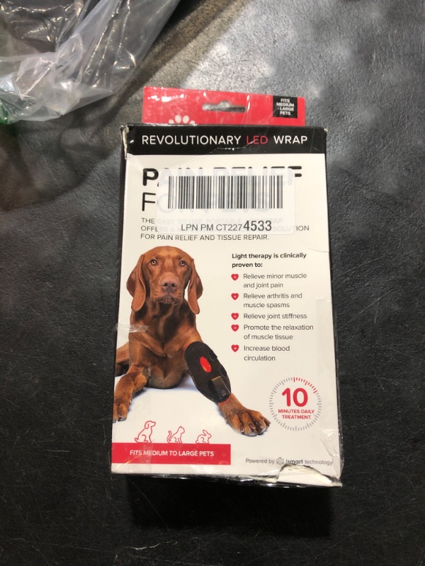 Photo 3 of Healed LED Pet Remedy Wrap - Near Infrared & Red Light Therapy for Dogs, Cats & Rabbits I Non-Invasive Pain Relief for Stiffness, Immobility and Joint Pain I Pet Anxiety Relief (Large)
