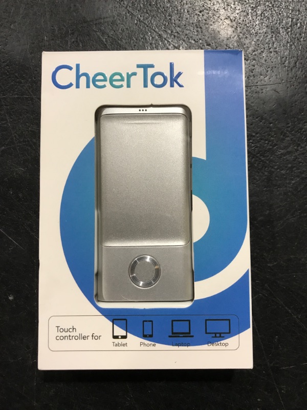 Photo 2 of Cheerdots Bluetooth Presentation Clicker Wireless Presenter, Air Mouse with Red Light Presentation Remote for MacOS (2013 or Later), Win 8/10/11 (with BLE)/, iPadOS 13 or Above, Android 5 or Above Silver