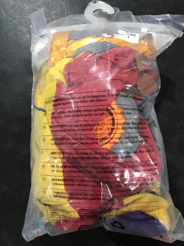 Photo 1 of Spooktacular Creations Inflatable Costume Riding a Fire or Ice Dragon Air Blow-up Deluxe Halloween Costume - Adult Size Red