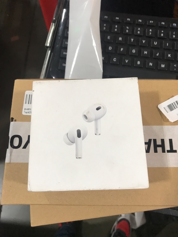 Photo 6 of Apple AirPods Pro (2nd Generation) Wireless Ear Buds with USB-C Charging, Up to 2X More Active Noise Cancelling Bluetooth Headphones, Transparency Mode, Adaptive Audio, Personalized Spatial Audio
