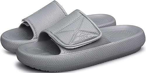 Photo 1 of CUYIOM Women's Thick Sole Slide Sandals Cloud Slippers For Men Cushioned Bathroom Sandals Adjustable Pillow Slippers
MENS 11