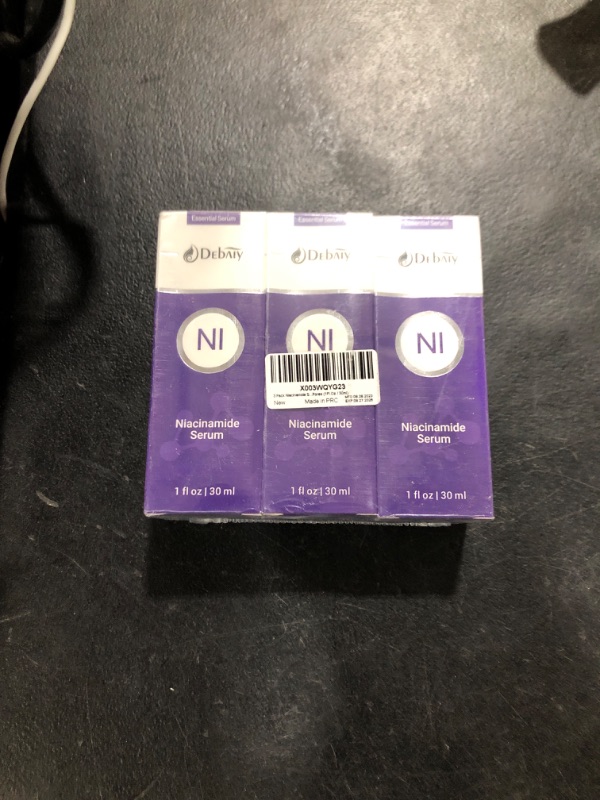 Photo 2 of 3 Pack Niacinamide Serum for Face Moisturizing Inhibits Melanin & Restore Skin Natural, Anti-Aging and Shrinks Pores (1Fl.Oz / 30ml) 