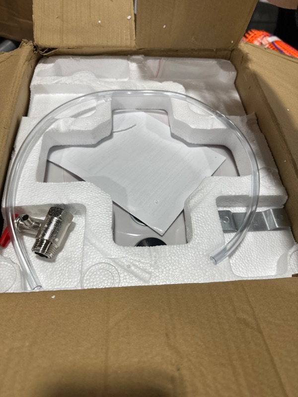 Photo 1 of KENUOS Mini-Tank Electric Water Heater 110/120V Small Compact Tank Storage,Stainless Steel Water Hose 9.5L Rv Tr 2.5 Gallon Trailer 1.5KW Kitchen Instant Under Sink Counter Cupboard Plug in White