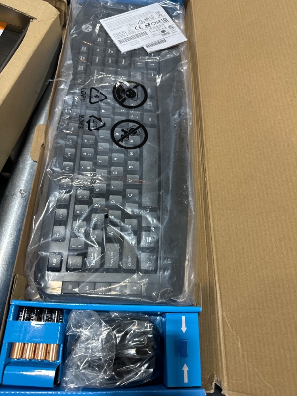 Photo 1 of HP Wireless Keyboard and Mouse Combo, 2.4 GHz Wireless Connection, 12 Keyboard Shortcuts, Ten hotkeys, Single USB Nano Receiver, Ultra-Precise Mouse, Ideal for Office Work, Black (2023 Latest Model)