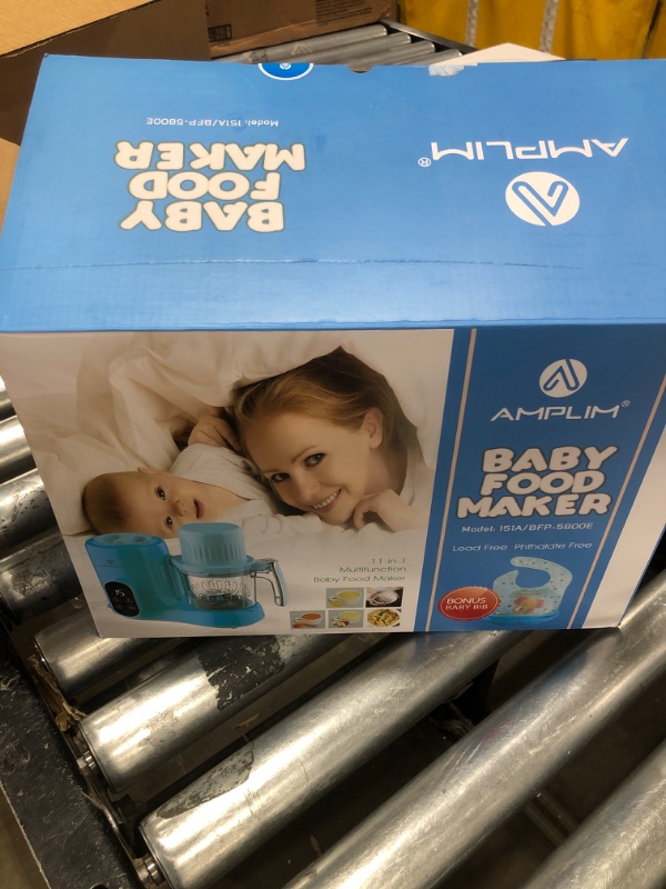 Photo 1 of Amplim Baby Food Maker for Nutritious Homemade Meals | 11-in-1 Processor with Steam, Blend, Puree, Grinder, Chopper, Juicer, Defroster, Reheater, Cook