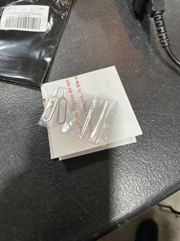 Photo 1 of 2 Pcs Sim Card Pin | Sim Card Tool Compatible with All iPhone 15 pro,14, 13, 12, max and All iPhone Series, Samsung, HTC, and All Smartphone Devices Silver