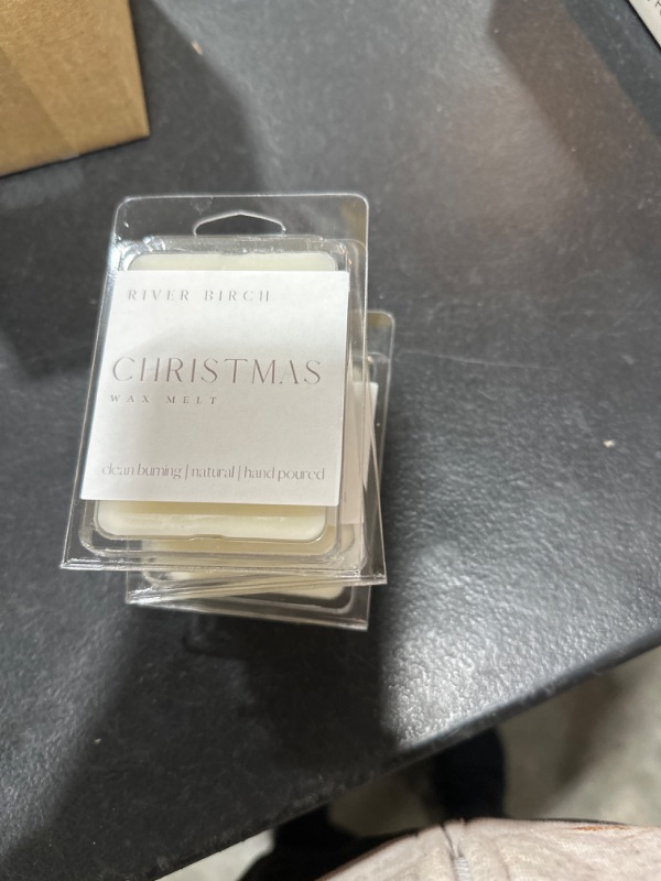 Photo 1 of 3 Pack Christmas Scented Clean Natural Soy Wax Melts Tarts – Total 7.5 Oz. of Scented Wax Melts, Holiday Scent, Made in USA River Birch Candles