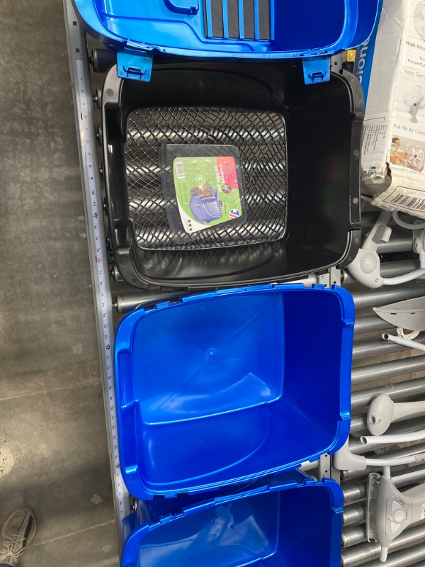 Photo 6 of Van Ness Pets Odor Control Extra Large, Giant Enclosed Cat Pan with Odor Door, Hooded, Blue, CP7