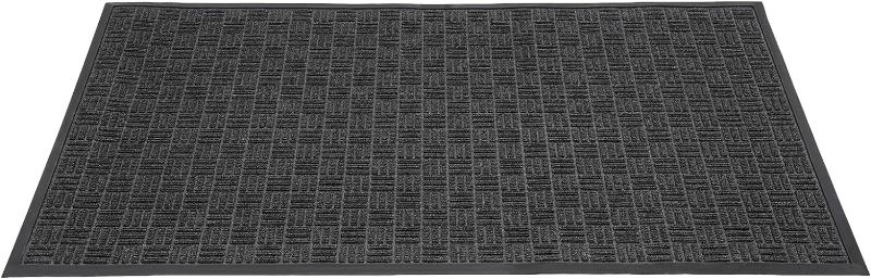 Photo 1 of Front Door Mat, Outside Entrance Doormat Collapsible, Doormat Outdoor/Indoor Entrance, Front Door Rugs for Entryway Indoor, Rubber Mat for Home Entrance, Front Porch Decor (Grey-59.05"x35.43")