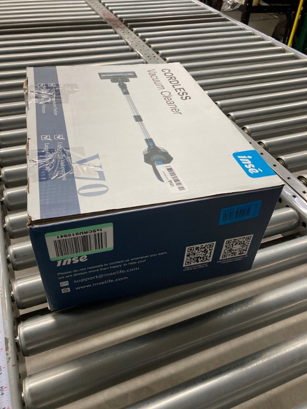 Photo 4 of INSE Cordless Vacuum-Gr is a cordless vacuum cleaner that can be used to clean your home. It has a powerful suction and comes with multiple attachments for different cleaning tasks. The vacuum is lightweight and easy to maneuver, making it ideal for quick