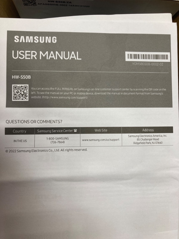 Photo 3 of SAMSUNG HW-S50B/ZA  All-in-One Soundbar w/Dolby 5.1, DTS Virtual:X, Q Symphony, Built in Center Speaker, Adaptive Sound Lite, Bluetooth Multi Connection, 2022 Black