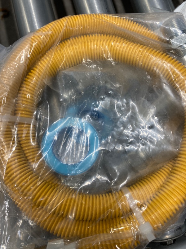 Photo 1 of AMI PARTS 72" Flexible Gas Line Kit Yellow Coated, Gas Hose Connector Kit for Dryer, Stove, Water Heater,5/8" OD(1/2" ID) Stainless Steel Gas Line with Connector 1/2" MIP &1/2"FIP & 3/4"MIP Fitting 72inch