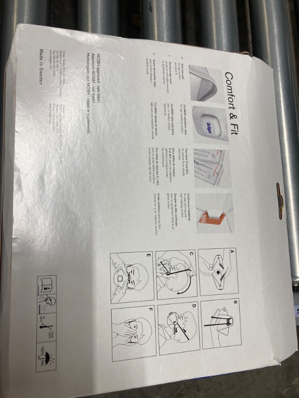 Photo 5 of Dräger X-plore 1950 V N95 respirator mask with exhalation valve | NIOSH-approved respirator mask