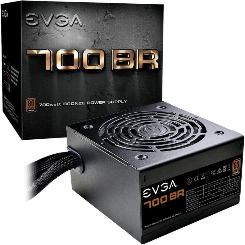 Photo 1 of EVGA 700 BR, 80+ Bronze 700W, 3 Year Warranty, Power Supply 100- BR-0700-K1 100-BR-0700-K1