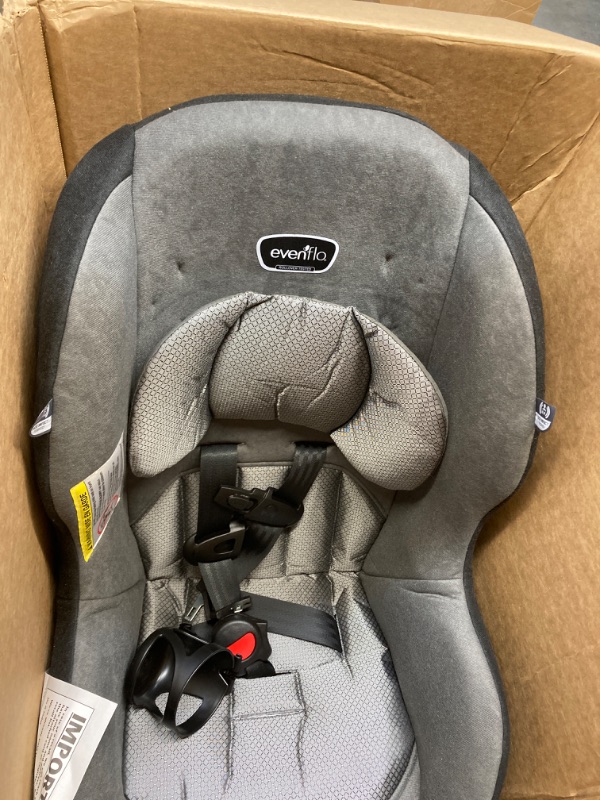 Photo 2 of Evenflo Tribute LX 2-in-1 Lightweight Convertible Car Seat, Travel Friendly (Saturn Gray)
