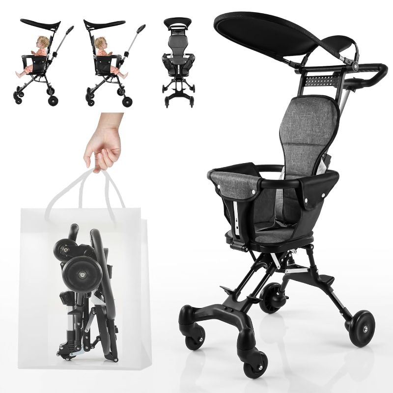 Photo 1 of Baby-Stroller-Travel-Light-Stroller, Portable Compact Stroller,Toddler Stroller for Removable,Travel Stroller for Airplane,Mini Umbrella Stroller Lightweight,only 6 lbs,Weight Capacity 55 lbs… black-new