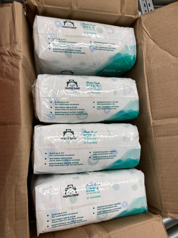 Photo 2 of Amazon Brand - Mama Bear Gentle Touch Diapers